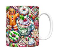 Christmas Ceramic Mug,Christmas Coffee Ceramic Mug | Festive Snowman Ceramic Coffee Mugs | Handmade Snowman Mugs, Character Mugs for