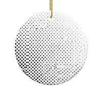 Christmas Ceramic Round Pendant HHGFASD The beauty of gradient Pattern Festive Tree Hanging Decoration