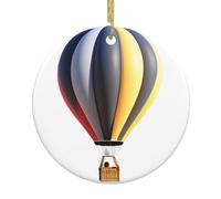 Christmas Ceramic Round Pendant VVXBHGR Holding hands with hot skin Prints Festive Tree Hanging Decoration