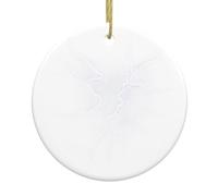 Christmas Ceramic Round Pendants YYHWHJDE The Rhythm of Heavy rain Printing are Smooth and Delicate for Holiday Decoration Party Dance and storefront