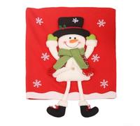 Christmas Chair Cover 53x50cm Doll Design Raised Hands Cloth Material | Soft cloth adds festive decor fits most standard dining chairs easy to install for holiday parties
