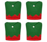 Christmas Chair Cover Non-woven Santa Hat Dining Back Seat Covers for New Year Party Kitchen Table Home DropShipping-A
