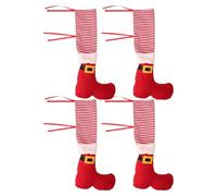 Christmas Chair Cover Socks - Christmas Table Feet and Legs Cover | Furniture Table Feet Socks | Non-Slip Dining Table Cover Socks | Vertical Knitted Furniture Pads, Furniture Cover Set for Home