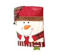 Christmas Chair Covers with Festive Santa and Snowman Designs for Home and Commercial Settings (Bx)