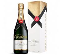 Christmas Champagne - Moet & Chandon Imperial Brut75cl - Merry Christmas And A Happy New Year Engraved Champagne Gift