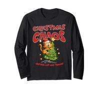 Christmas Chaos Certified Cat-Mas Trouble Cat Lover Long Sleeve T-Shirt