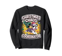 Christmas Chaos Coordinator Puppy Funny Mini Schnauzer Sweatshirt