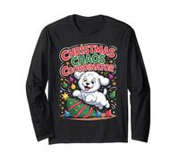 Christmas Chaos Coordinator Xmas Puppy Funny Bichon Frise Long Sleeve T-Shirt