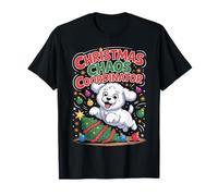 Christmas Chaos Coordinator Xmas Puppy Funny Bichon Frise T-Shirt