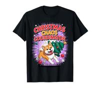Christmas Chaos Coordinator Xmas Puppy Funny Christmas Akita T-Shirt