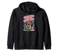 Christmas Chaos Coordinator XMAS Puppy Funny German Shepherd Zip Hoodie