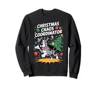 Christmas Chaos Coordinator XMAS Puppy Funny Great Dane Sweatshirt