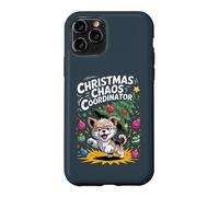 Christmas Chaos Coordinator XMAS Puppy Funny Morkie Case for iPhone 11 Pro