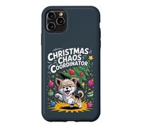 Christmas Chaos Coordinator XMAS Puppy Funny Morkie Case for iPhone 11 Pro Max