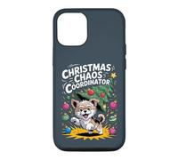 Christmas Chaos Coordinator XMAS Puppy Funny Morkie Case for iPhone 12/12 Pro