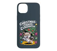 Christmas Chaos Coordinator XMAS Puppy Funny Morkie Case for iPhone 14 Plus