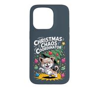 Christmas Chaos Coordinator XMAS Puppy Funny Morkie Case for iPhone 15 Pro
