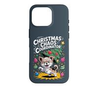 Christmas Chaos Coordinator XMAS Puppy Funny Morkie Case for iPhone 16 Pro