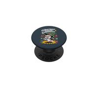 Christmas Chaos Coordinator XMAS Puppy Funny Morkie PopSockets Adhesive PopGrip