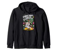 Christmas Chaos Coordinator XMAS Puppy Funny Morkie Zip Hoodie