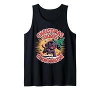 Christmas Chaos Coordinator Xmas Puppy Funny Newfoundland Tank Top