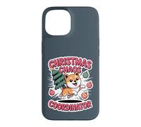 Christmas Chaos Coordinator XMAS Puppy Funny Shiba Inu Case for iPhone 15
