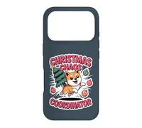 Christmas Chaos Coordinator XMAS Puppy Funny Shiba Inu Case for iPhone 17 Pro