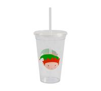 Christmas Character Tumbler Cup With Straw Assorted Styles