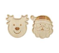 Christmas Charcuterie Board - Reindeer Cheese Tray, Holiday Serving Platter, Festive Snack Plate, Kitchen Party Dish | Wood Cheese Display Boardfor Meats Bread Crackers Seafood Appetizers Entertaining
