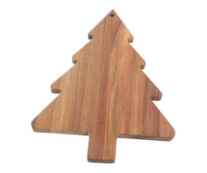 Christmas Charcuterie Board - Wooden Christmas Tree Cutting Board | Festive Kitchen Serving Tray with Handle for Appetizers Cheese Fruits and Snacks, Perfect Holiday Decoration for Dinner and Parties