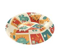 Christmas Checkered Monsters Dinosaurs Pet Dog Beds Anxiety Relief fluffier Puppy Beds for Extra Small Size Pets Sleeping