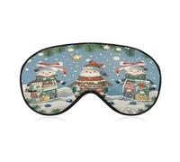 Christmas Cheer Eye Mask Sleep Mask for Side Sleeper Women Men Pressure-Free & Light Block-Out Blindfold Soft Comfortable Eye Covers Breathable Blindfold Adjustable