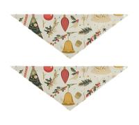 Christmas Cheer Pet Fashion Accessories Set of 2 for Daily Wear Pets Various Sizes 30 × 12 2in