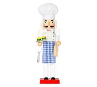 Christmas Chef Nutcracker | Chef Nutcracker Desk Ornaments 36cm | Holiday Collections for Table Centerpiece, Fireplace Mantel, Shelf & Atmosphere