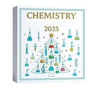 Christmas Chemistry 2025 | 2D Acrylic Seasonal Decoration, 24 Days Festive Pendant | for Home Decoration, Door, Living Room, Garden, Wreath, Coat