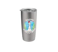 Christmas Chess Bishop Xmas Lights Funny Stainless Steel Insulated Tumbler
