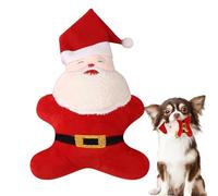 Christmas Chew Toys for Dogs,Christmas Squeaky Toys for Dogs,Bite Resistant Dog Teething Toy | Aggressive Chewing, Interactive Teeth Cleaning for Pets
