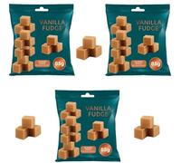 Christmas Chewy Special Toffee 85g & Vanilla Fudge 85g - Soft, Creamy, Delicious Treats - Trtns (3 x Pack, Vanilla Fudge)