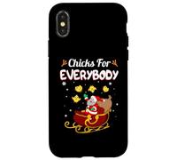 Christmas Chicks For Everybody Funny Santa Clause Case for iPhone X/XS