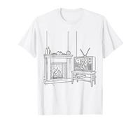 Christmas Chimney Coloring Stockings Chimney Happy Holidays T-Shirt
