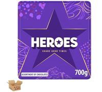 Christmas Chocolate Box Gift Set, Christmas Chocolate Selection Box, Cdbury Roses, Quality Street, Celebrations (Cdbury Heroes Chocolate Tin 700g)