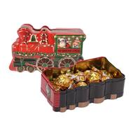 Christmas Chocolate - Christmas Train Tin With Assorted Foiled Chocolates, Advent Sweets For Kids, Individually Wrapped, Chocolate Gift Box, Xmas Sweets Mix Chocolate Coins, Santa