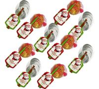 Christmas Chocolate Coins - White Silver Chocolate Coins and Gold Milk Chocolate Coins in Festive Nets - Ideal for Stockings & Gifting - Bnd (10 x Net, Random Mixed)