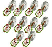 Christmas Chocolate Coins - White Silver Chocolate Coins and Gold Milk Chocolate Coins in Festive Nets - Ideal for Stockings & Gifting - Bnd (10 x Net, White Chocolate Silver Coins)