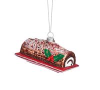 Christmas Chocolate Log Shaped Bauble