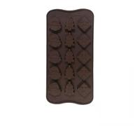 Christmas Chocolate Mould Ice Tray Perfect for Icing, Sugarcraft, and Cupcake Toppers (Santa, Tree & Presents)