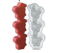 Christmas Chocolate Moulds, Santa Tree Resin Casting Soap Moulds Silicone Craft Tools for Soap Making, Plaster, Clay, Epoxy and Chocolate for Clay Candles Plaster Epoxy Resin Biscuits Baking Bastelpro