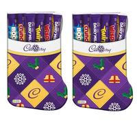 Christmas Chocolate Selection Box | 6 Bars Variety Pack | Christmas Stocking Chocolate Selection Box 174g | Festive Milk Chocolate Gift Treats Assortment - 2pk
