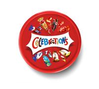 Christmas Chocolate Selection Box, Christmas Chocolate Tub, Celebrations (Celebrations Milk Chocolate Biscuit Bars Tub 550g)