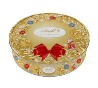 Christmas Chocolate Truffles Bulk Buy - Golden Wreath Festive Selection of Assorted Chocolate Truffles Tin Gift Box 400g with Topline Card. Great for Christmas Gifts, Birthday Gifts for Women